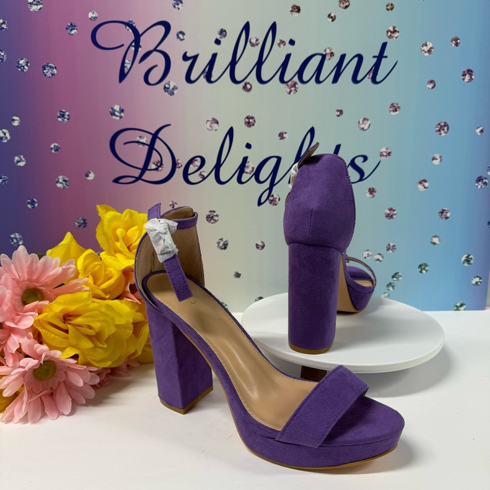 💜SUPER SALE! MICROSUEDE SANDAL HEELS
